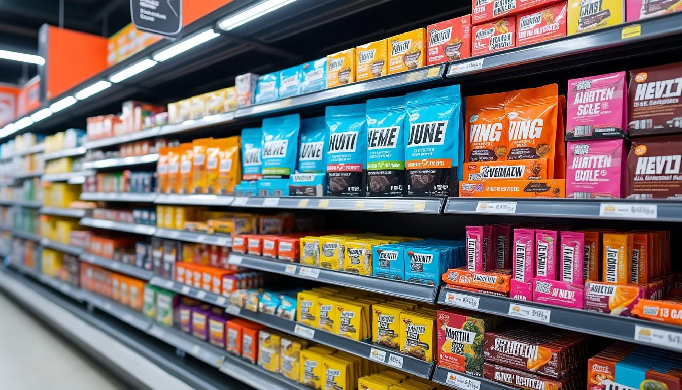 découvrez comment les sachets, gels et barres protéinées s'imposent dans les rayons des grandes surfaces, révolutionnant la nutrition sportive pour les consommateurs.