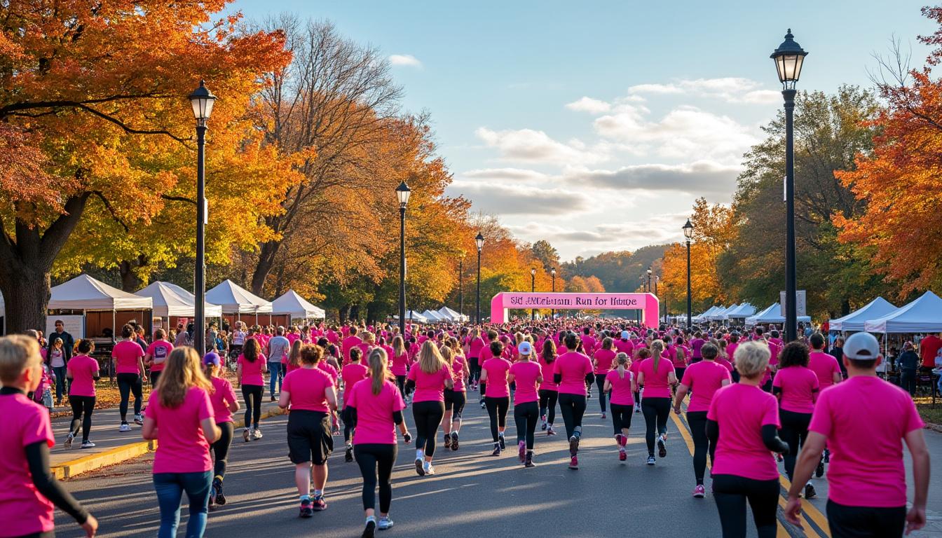 l'événement 'tous en rose' à chinon a réussi à collecter 15 500 € au profit d'action sport santé nutrition, soutenant la santé et le bien-être par le sport et la nutrition.