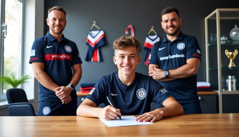 à seulement 16 ans, un jeune talent du vendée fc la roche réalise son rêve en signant au prestigieux club du stade brestois, une étape majeure dans sa carrière footballistique.