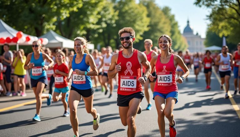 découvrez les 30 ans de lutte contre le sida à châlons-en-champagne, transformés en une grande fête populaire alliant sport et solidarité.