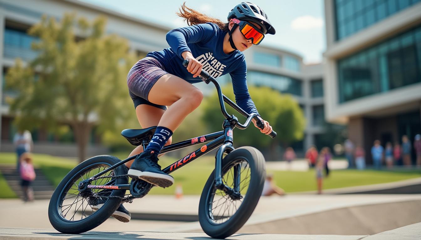 découvrez comment mila, 19 ans et championne de bmx, utilise les compétences acquises dans son école de commerce pour attirer des sponsors et booster sa carrière sportive.