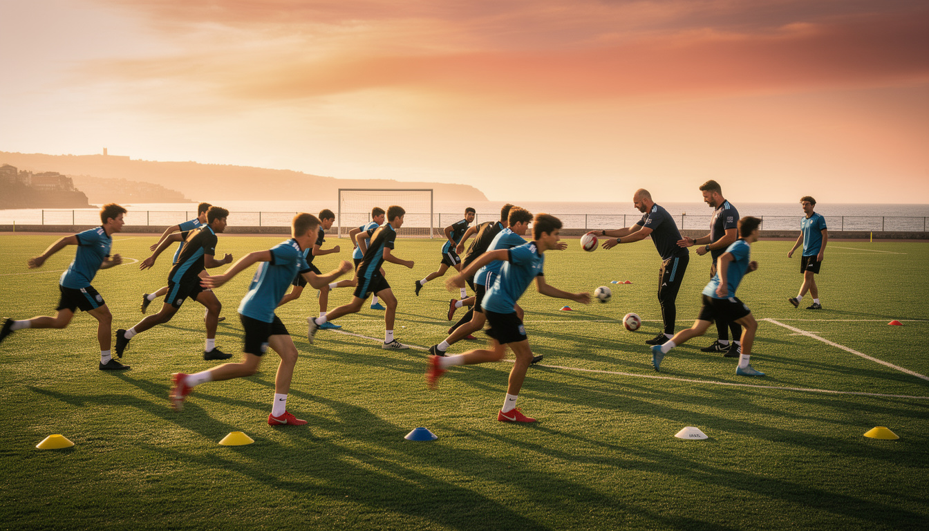 à montoir-de-bretagne, 26 jeunes du csm football vivent une immersion intense lors d'un stage d'une semaine, alliant entraînements intensifs et cohésion d'équipe.