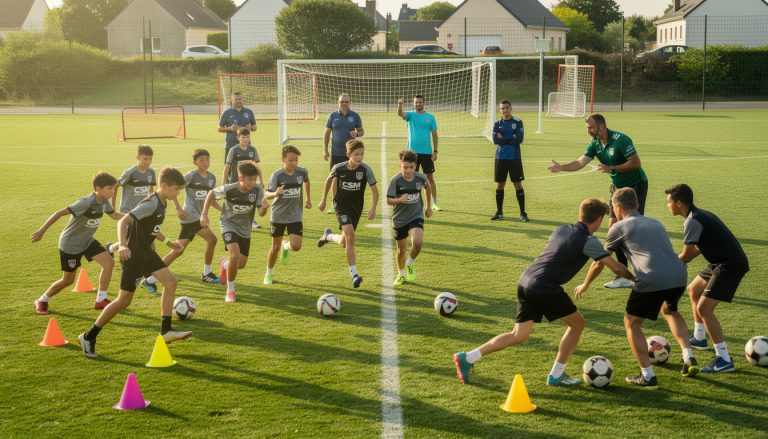montoir-de-bretagne : 26 jeunes du csm football vivent une immersion intense lors d'un stage d'une semaine, alliant entraînements intensifs et cohésion d'équipe pour progresser ensemble.
