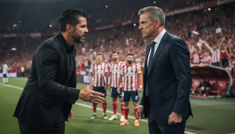 découvrez comment diego simeone a confronté le directeur sportif d'arsenal dans un face-à-face intense, révélant un visage familier au centre de cette intrigue passionnante entre les gunners et atlético.