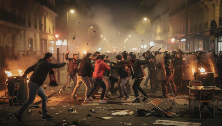 découvrez les détails des violents affrontements nocturnes entre supporters de nice à paris lors de la coupe de france de football, un événement marquant de la compétition.