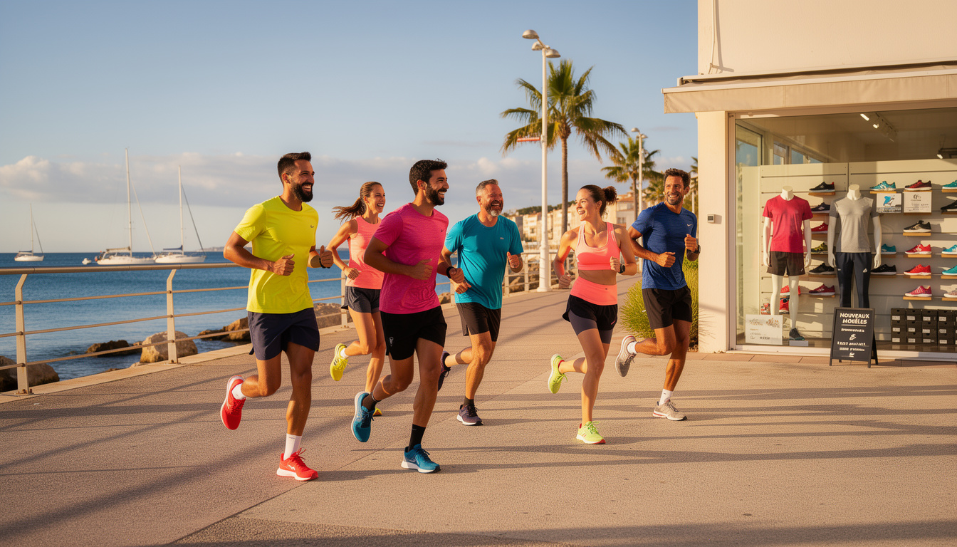 découvrez l'ambiance chaleureuse de leucate où essayer vos chaussures de course devient un moment convivial et idéal pour tous les coureurs passionnés.