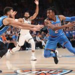 nba : gilgeous-alexander brille lors de la victoire d'oklahoma city contre les spurs, avec une performance impressionnante du jeune prodige wembanyama.
