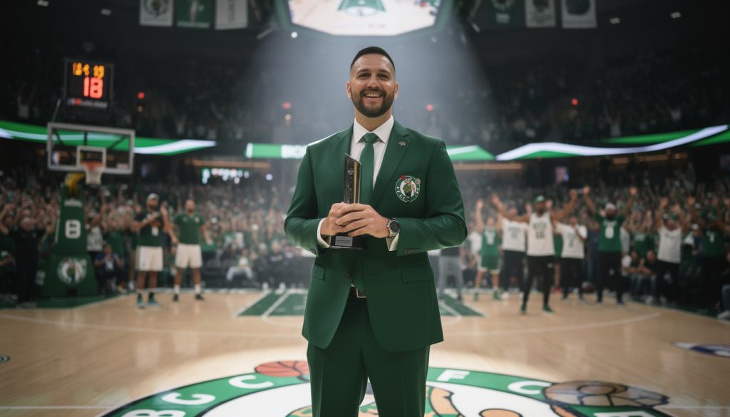 découvrez comment joe mazzulla a été couronné entraîneur de l'année en nba avec les boston celtics, une récompense méritée pour son leadership exceptionnel.