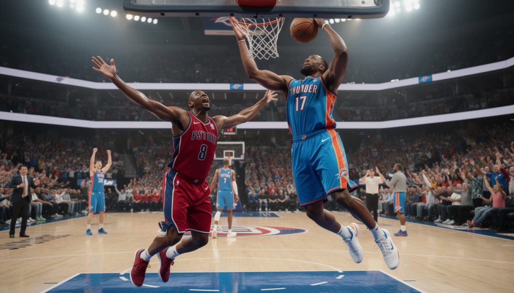 nba : le thunder et detroit enchaînent un deuxième succès consécutif, confirmant leur excellente forme dans la saison actuelle.