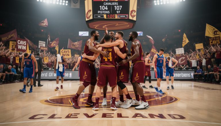 les cleveland cavaliers s'imposent face à detroit et se préparent à affronter leurs prochains adversaires en finale de la conférence est de la nba.