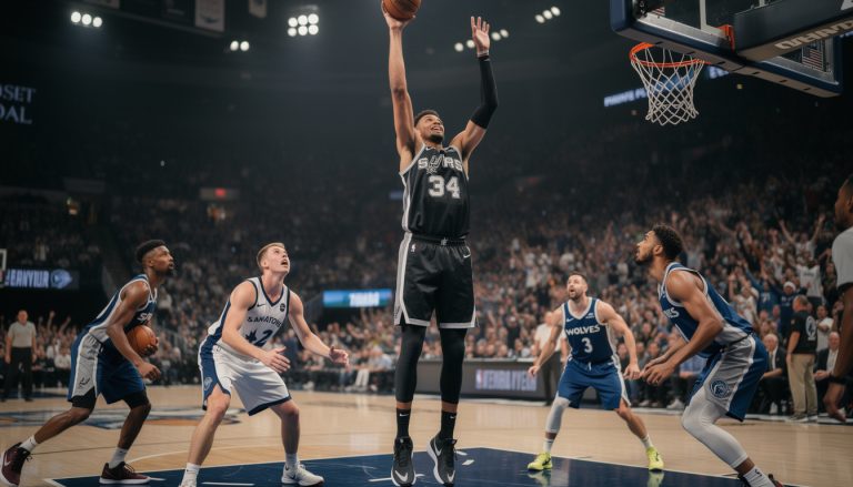 victor wembanyama impressionne à nouveau en menant les san antonio spurs à une victoire décisive contre minnesota, rapprochant son équipe du succès en nba.
