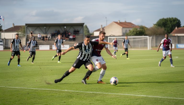 national 3 : la réserve d’angers sco et la châtaigneraie se quittent sur un match nul intense et équilibré.