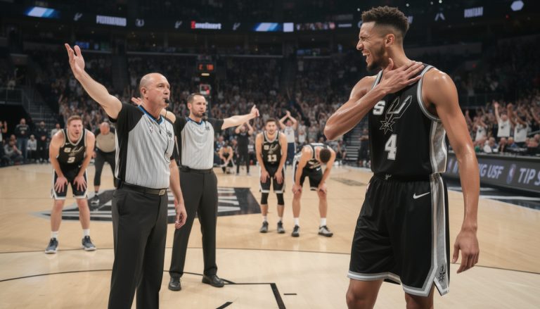 wembanyama expulsé pour un coup violent au cou lors du match 4, les spurs subissent une défaite importante.