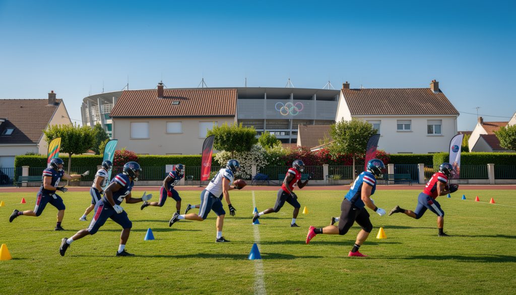 à basse-goulaine, le club de football américain s'appuie sur l'élan des jeux olympiques pour booster son développement et attirer de nouveaux talents.