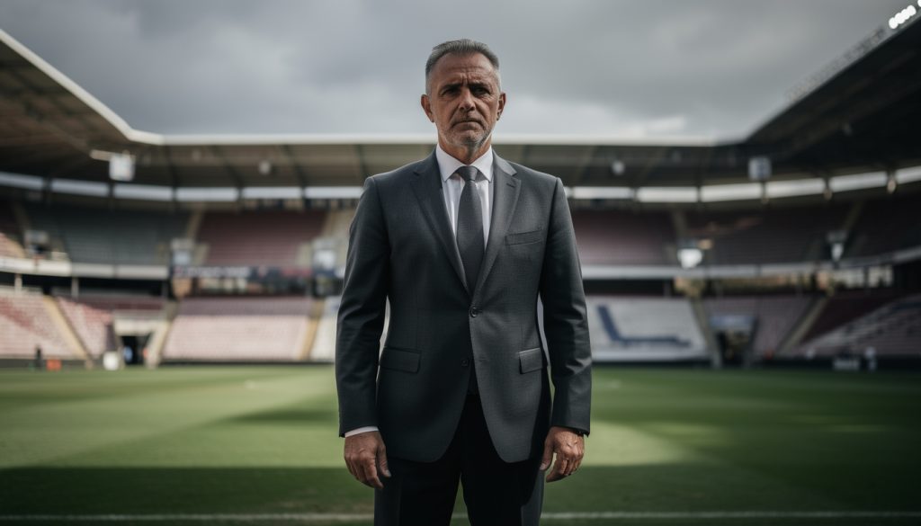 sylvain michelet, président, évoque une période critique pour le club de football et une lutte acharnée pour assurer sa survie.