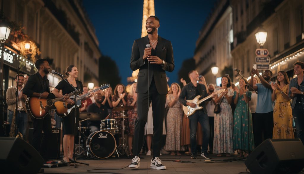 nba : victor wembanyama célèbre la fête de la musique à paris lors d'une soirée exclusive, mêlant sport et culture dans une ambiance unique.